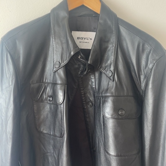 Men leather Jacket - Picture 2 of 6